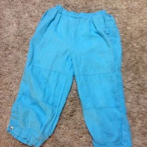 Flax linen Capri pant  women's small